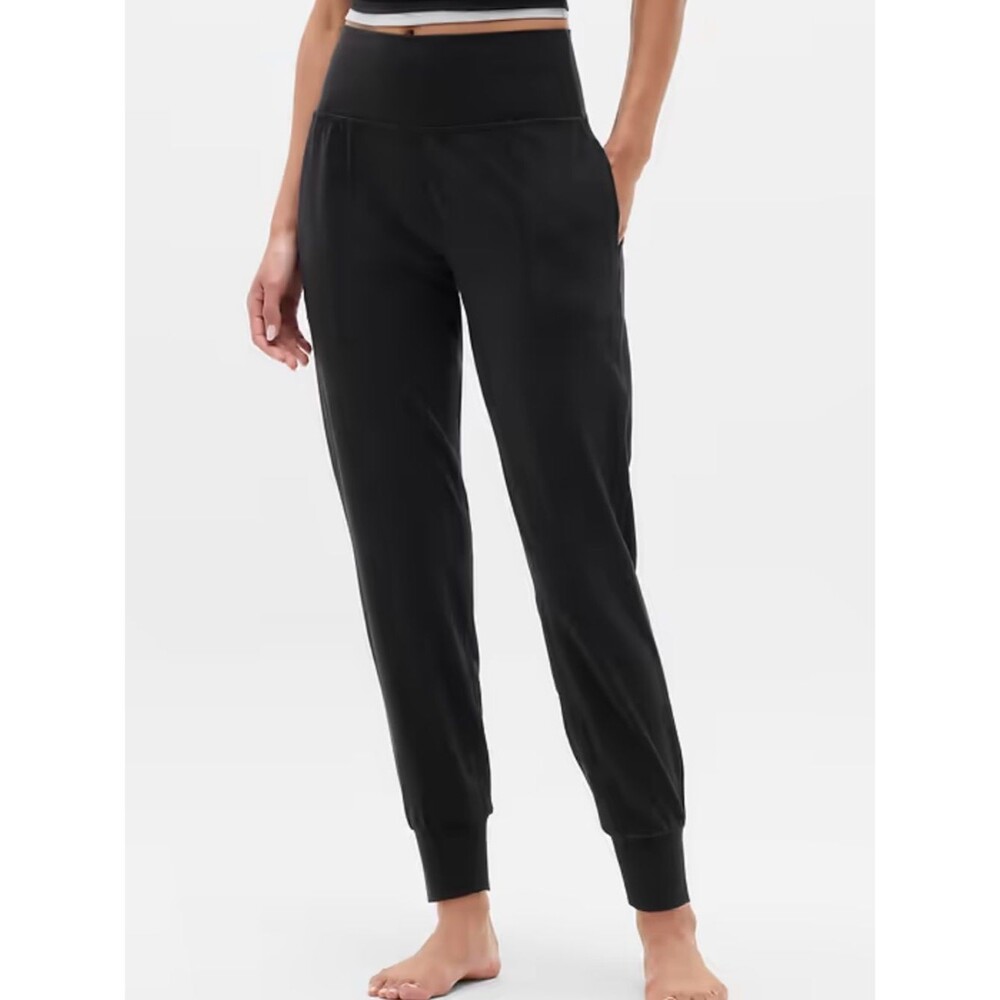 Athleta Salutation High Rise Jogger Black Style 531288 Medium